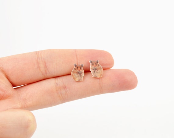 hamster earrings
