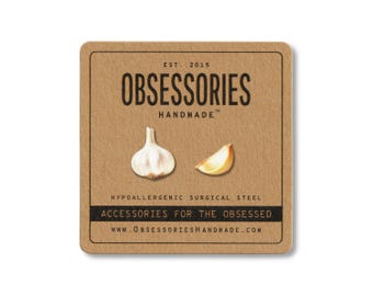 Garlic Bulb Garlic Clove Miniature Food Earrings Italian Food Stud Earrings Food Jewelry Garlic Gift Garlic Lover Gift Italian Gift For Her
