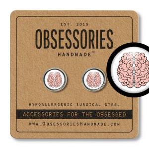 Human Brain Earrings Stud Earrings Post Human Anatomy Earrings Doctor Earrings Brain Jewelry Anatomy Jewelry Doctor Jewelry Neurologist Gift