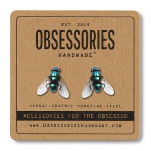 House Fly Earrings Insect Earring Bug Earring Insect Stud Earrings Bug Stud Insect Jewelry Bug Jewelry Fly Gift Insect Gift Bug Gift For Her
