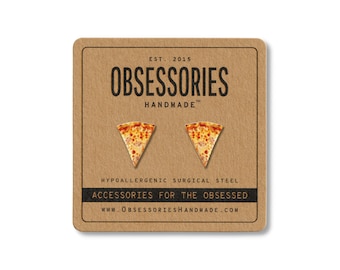 Cheese Pizza Earrings Miniature Food Earrings Pizza Stud Earrings Mini Food Stud Pizza Jewelry Pizza Gift For Her Pizza Lover Gift For Women