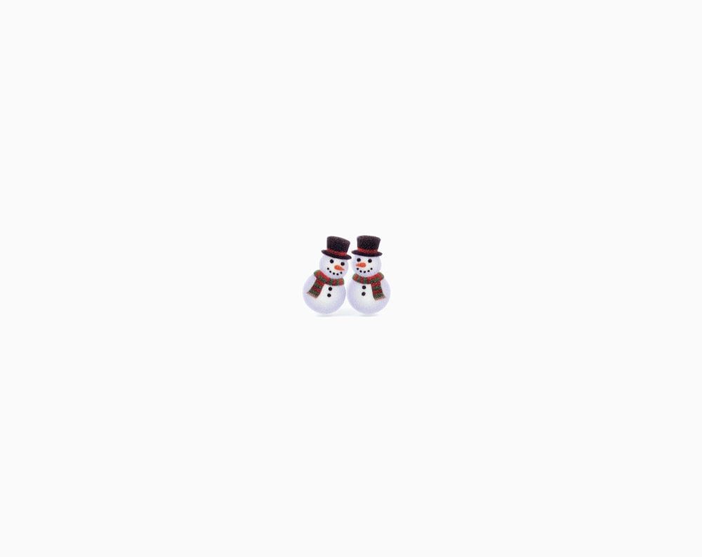 Snowman Earrings Christmas Earring Christmas Stud Earring Snowman Jewelry Christmas Jewelry Snow Man Christmas Gift Present Stocking Stuffer