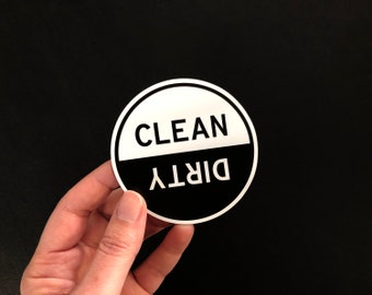 Clean Dirty Dishwasher Magnet Clean Dirty Magnet Dishwasher Sign Clean And Dirty Dishes Magnet Farmhouse Kitchen Decor Minimalist Kitchen