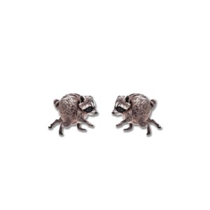Jimothy Earrings Jimothy Raccoon Earrings Raccoon Stud Earrings Raccoon Jewelry Jimothy Gift For Her Jimothy The Raccoon Gift Meme Gift Idea image 3