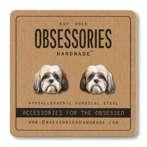 Shih Tzu Earrings Shih Tzu Dog Earrings Dog Stud Earring Shih Tzu Jewelry Shih Tzu Gift Shih Tzu Mom Gift For Dog Mom Gift Shih Tzu Memorial