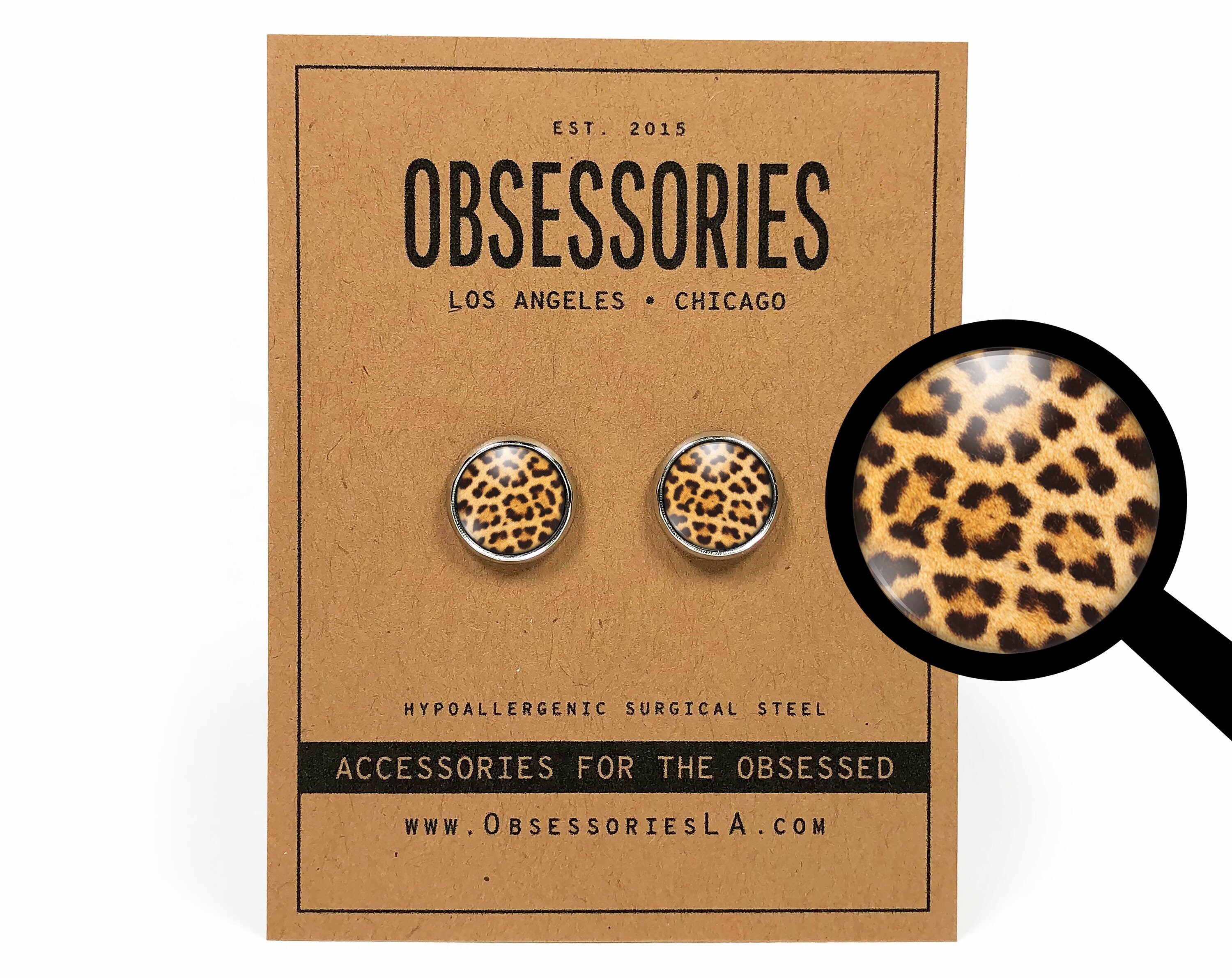 leopard earrings