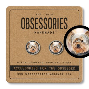 Yorkie Jewelry Yorkshire Terrier Jewelry Yorkie Dog Earrings Dog Stud Earrings Post Dog Jewelry Yorkie Gift Terrier Gift Yorky Puppy Animal