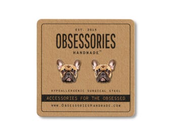 French Bulldog Earring Frenchie Dog Earrings Dog Stud Earrings Bulldog Gift Frenchie Gift Dog Gift Bulldog Mom Gift For Dog Mom Gift For Her
