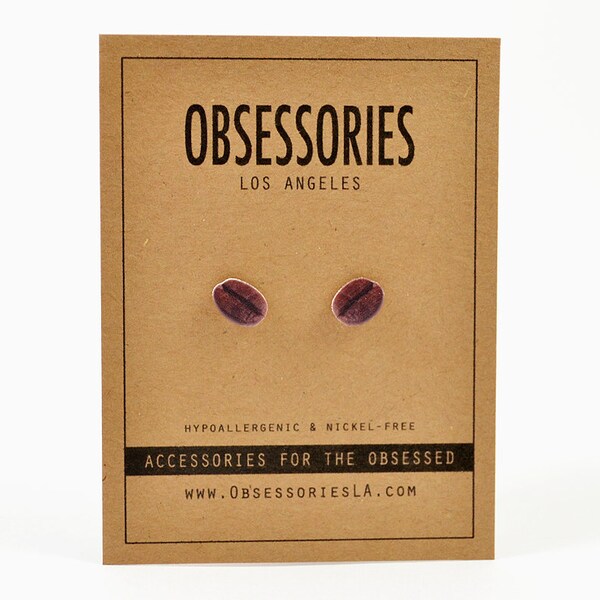 Coffee Bean Earrings Etsy