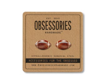 Football Earrings Football Stud Earrings Football Jewelry Football Gift Football Player Gift Football Team Gifts Football Lover Gift For Her