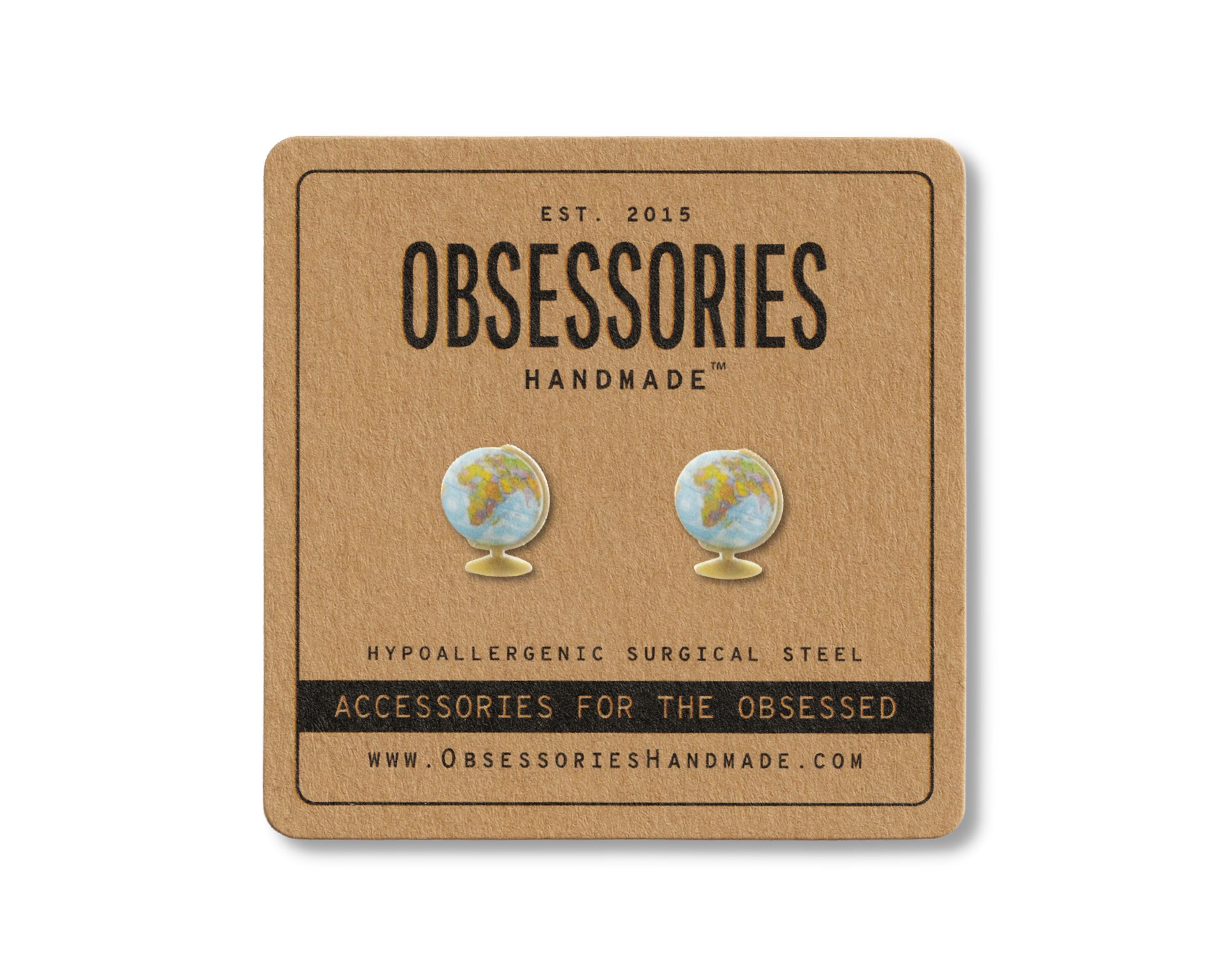 34 Discover Unique Map-Themed Jewelry for Your Next Adventure 18 World Globe Stud Earrings Globe Earrings Globe Jewelry Globe…