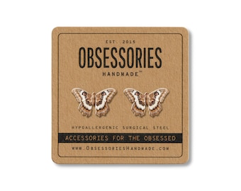Pendientes de polilla Pendientes de mariposa Pendientes de mariposa Joyería de polilla Regalos de polilla