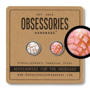 Rosa Concha Pan Dulce Mexikanische süße Brot Miniatur Essen Ohrringe Ohrstecker mexikanisches Essen Ohrstecker Concha Geschenke Cinco De Mayo Geschenk für sie