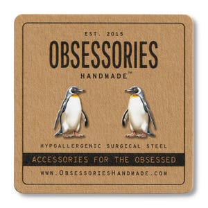 Emperor Penguin Earring Bird Earring Animal Earring Penguin Stud Earring Penguin Jewelry Penguin Accessories Penguin Gift Penguin Lover Gift