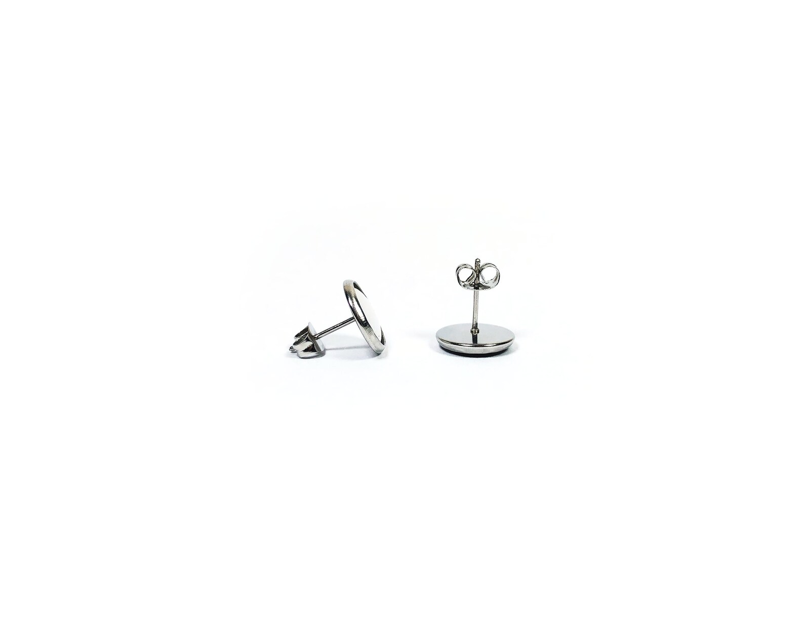 Patriotic American Flag Stud Earrings - Plastic, 1.25" Tall, Surgical Steel Posts, Fun Fashion Earrings - View #6