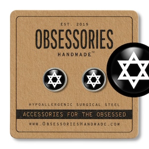 Star Of David Earrings Jewish Star Earrings Jewish Earrings Star Stud Earrings David Jewelry Star Jewelry Jewish Jewelry Jewish Gift Judaism