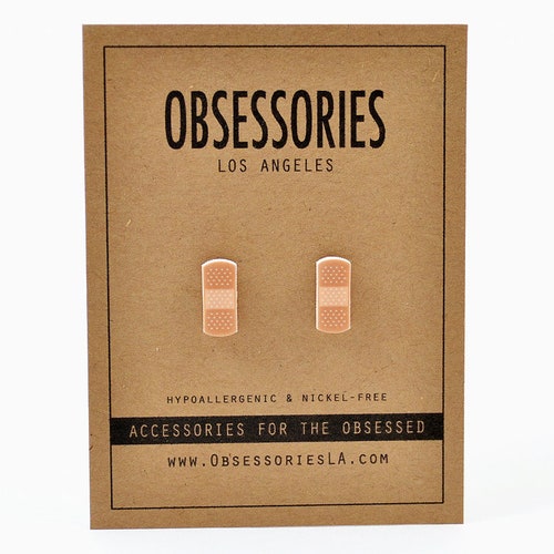 Bandage Nurse Earrings Stud Earrings Post Nurse Jewelry Nurse Etsy