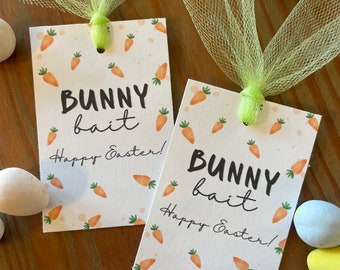 PRINTABLE Easter Treat Tag, Bunny Bait Treat Tag, Easter Gift Tag