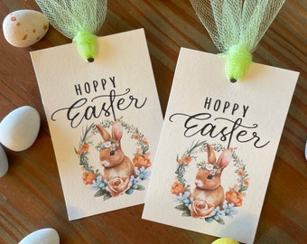 PRINTABLE Easter Treat Tag, Hoppy Easter Treat Tag, Easter Gift Tag