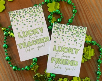 PRINTABLE St. Patricks Day Tag, St. Patty's Treat Tag, St. Patrick’s Teacher Treat Tag, St. Pattys Teacher gift