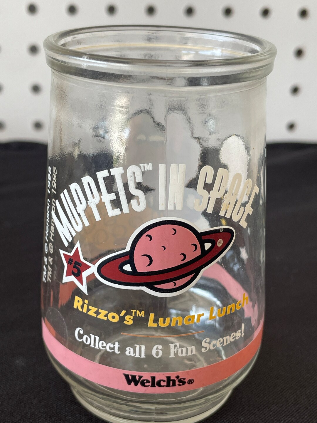 1998 Henson Welch's Muppets in Space Rizzo's Lunar Lunch Juice Glass