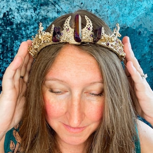 Elven circlet-fairy crown-woodland Queen-cosplay accessory- Renaissance fair costume