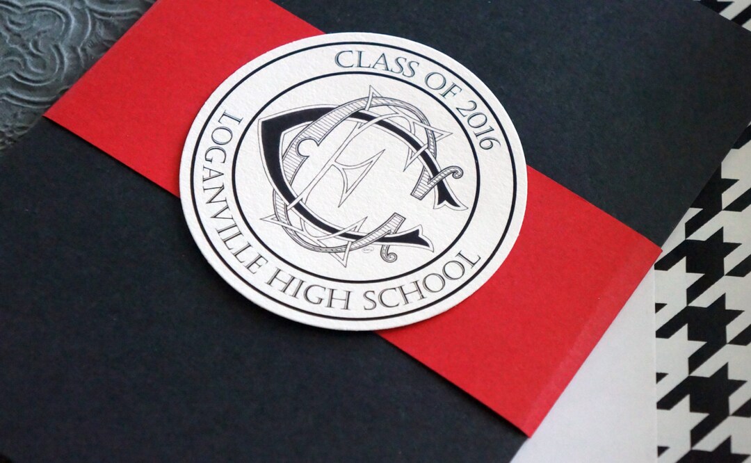 Graduation Announcement Monogram Custom Artwork - Etsy