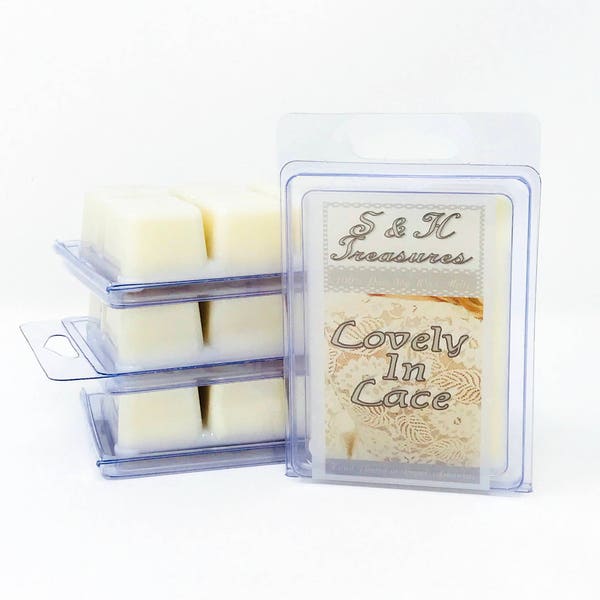 Lovely In Lace Soy Wax Melts - Organic Soy Wax Tarts - Wickless Candles - Gifts for Her - Valentine's Day - Gift Idea - Romance Melts