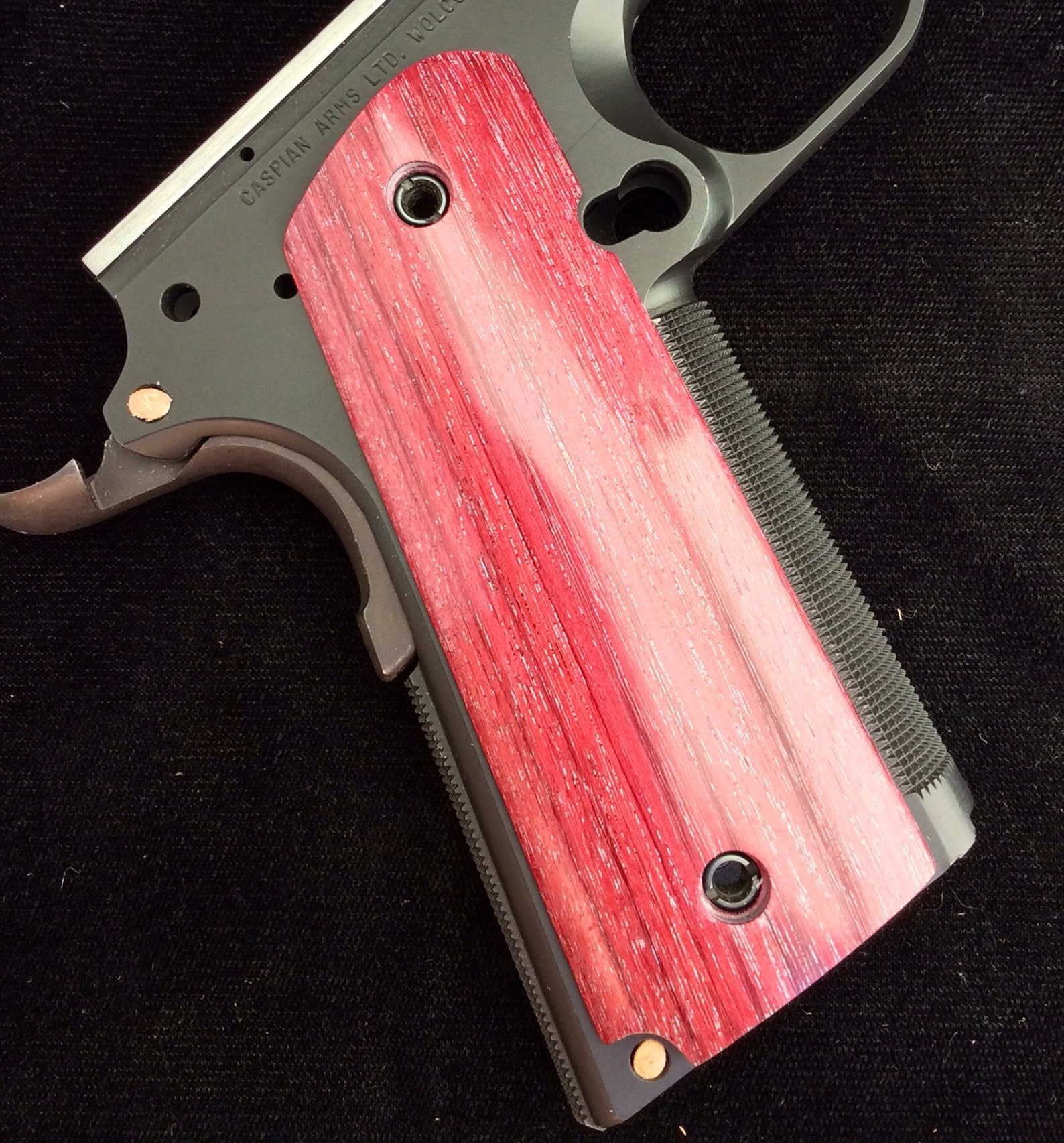 Stabilized Purple Heart Wood 1911 grips Etsy