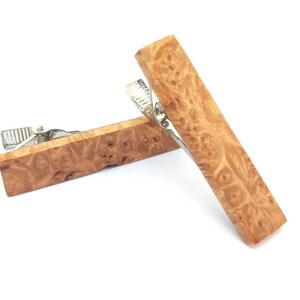 Amboyna Burl Tie Clip