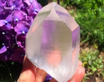 Lemurian Quartz / Light of Lemuria / With Rays of God Healing Energy / Lemurian Seed / High Vibration Quartz /