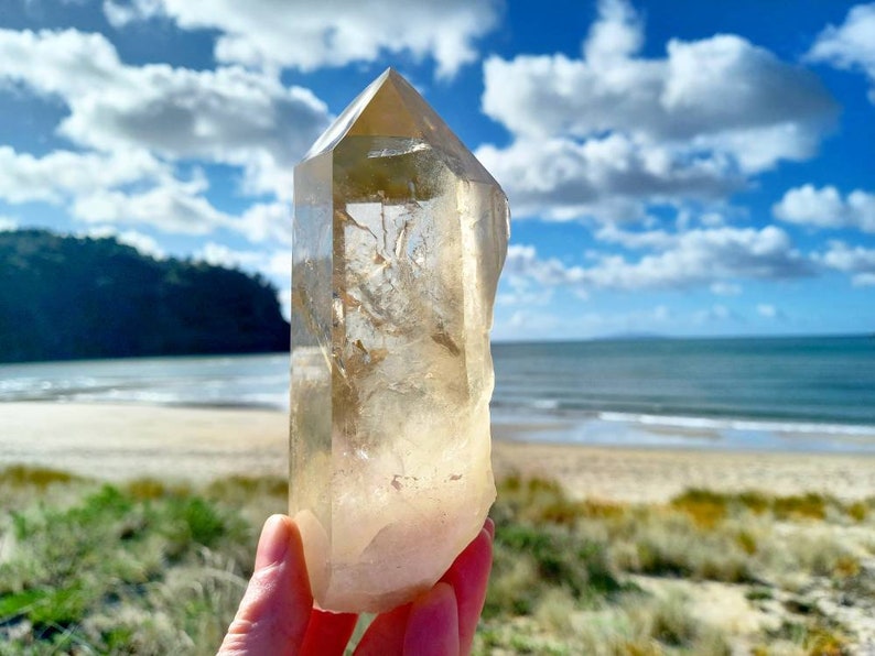 Self Healed Citrine / Untreated Citrine / Infused with Rays of Light / Advanced Vibration / Enhance Abundance / Large Citrine / image 1