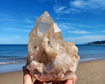 Large Citrine Cluster /  Sacred Goddess Temple /  Radiance of Sunshine & Rays of God / High Energy Crystal / Kundalini Citrine / All Natural