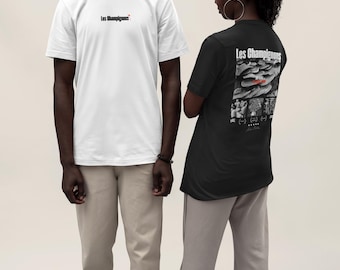 T-shirt con stampa di funghi / psichedelica, alla moda, 100% cotone