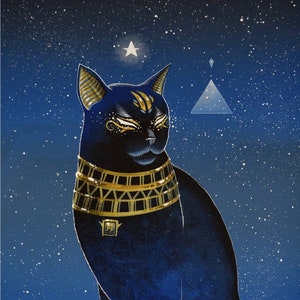 Bastet cat hermeticism by Raphaël