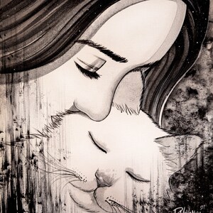 Chat tendre par Raphaël