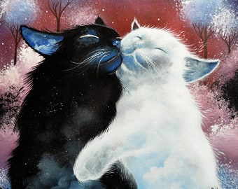 Secret cats night by Raphaël