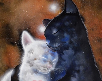 Orion cats by Raphaël - original painting
