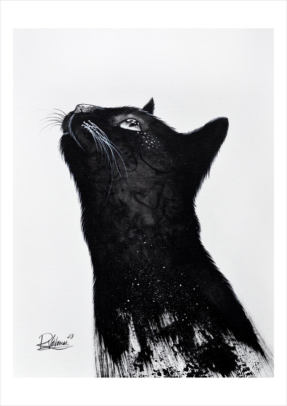 ラファエルによる「黒猫」―フランスの猫画家、フランスのアート