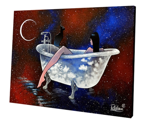 Cosmic Bath by Raphaël Original Painting 