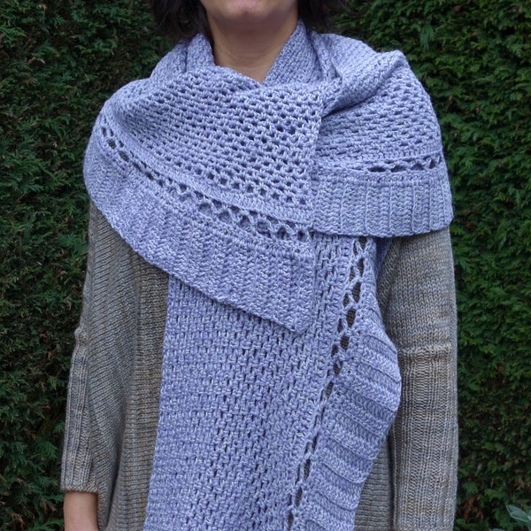 Crochet Pattern - Infinity Wrap/ Trendy Shouders Coverup/ Oversized Scarf/ Long Shawl