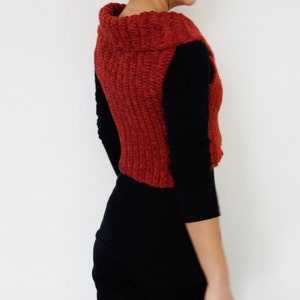 Crochet Pattern Shawl Collar Vest/sideways Crossed Shrug/ - Etsy