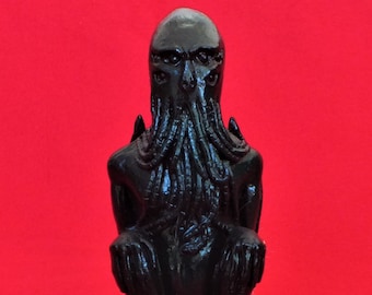 Resin Cthulhu Idol: groene agaatafwerking, Miskatonic-collectie