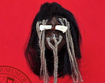 Tsantsa - Shrunken Head, Historical Artefact, Tribal Art, Primitive Art,