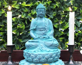 Buddha statue - Aged Bronze Effect
