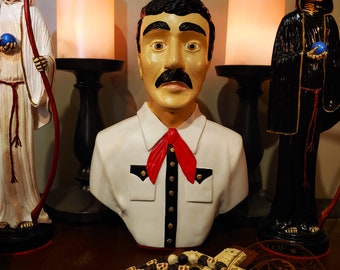 Jesus Malverde, 11 inch, standbeeld Jesus Malverde, Narco Saint, Heilige der armen, Mexico, occult standbeeld