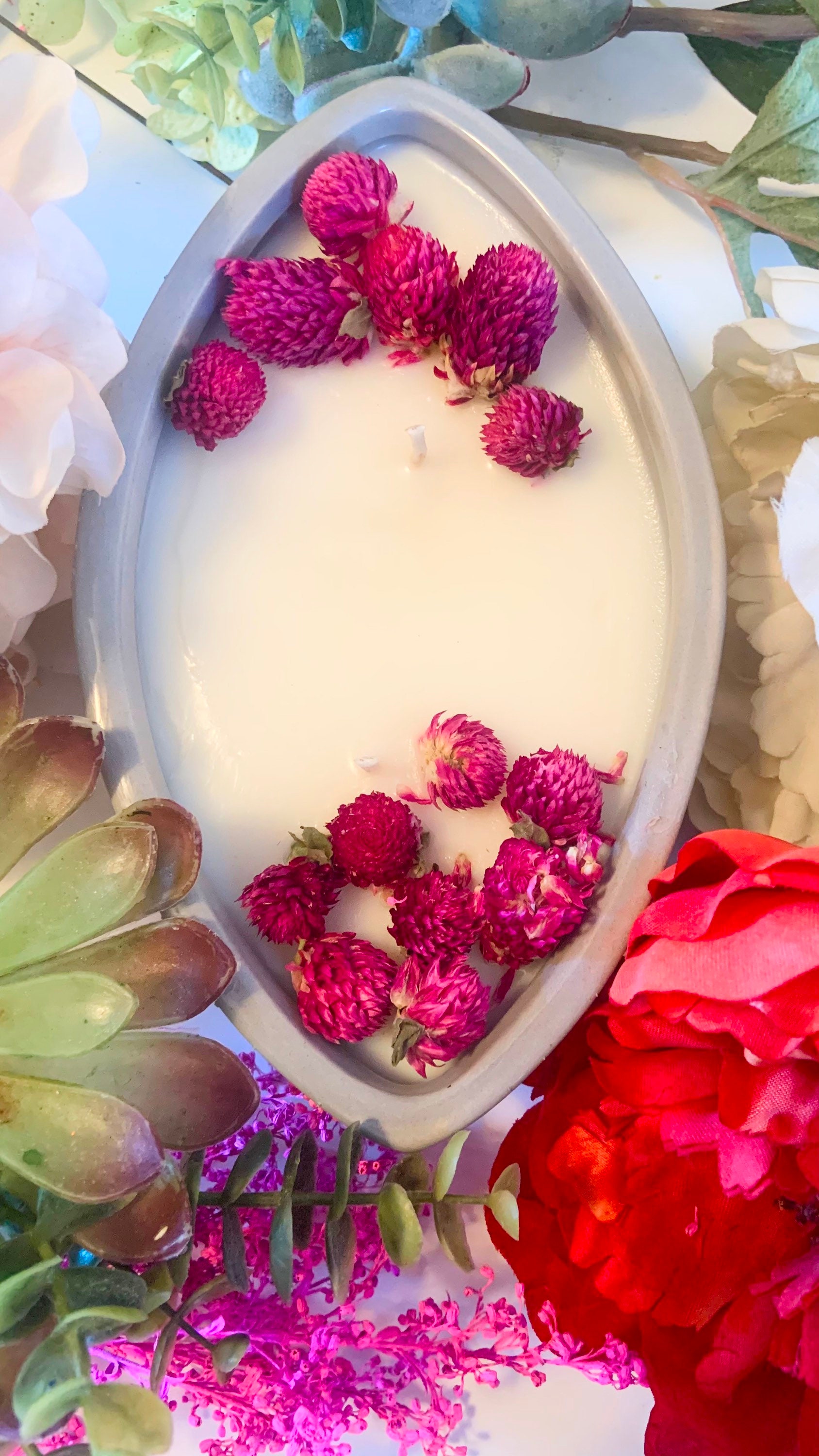 All Natural Soy Candle Ceramic Boat Scented Candle Etsy