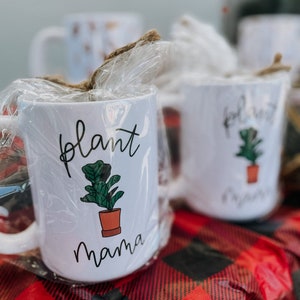 Coffee Mug Plant Mama Fiddle Leaf Fig Mug Gift for Plant Lover Coffee and Tea Mug Gift for Garden Gift for Plant Dad and Mom Plant Pun