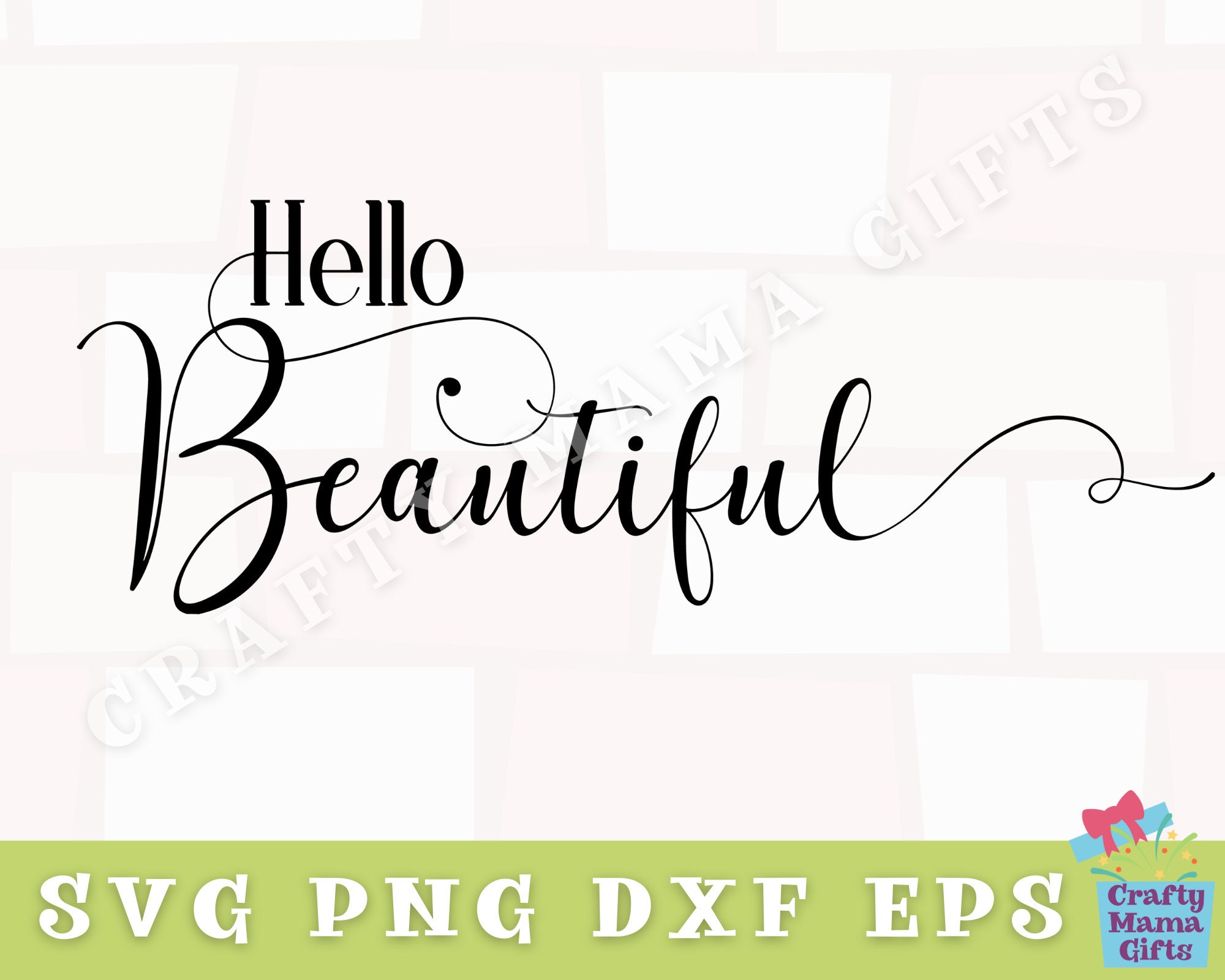 Hello Beautiful Svg Inspirational Svg Inspirational Quote - Etsy