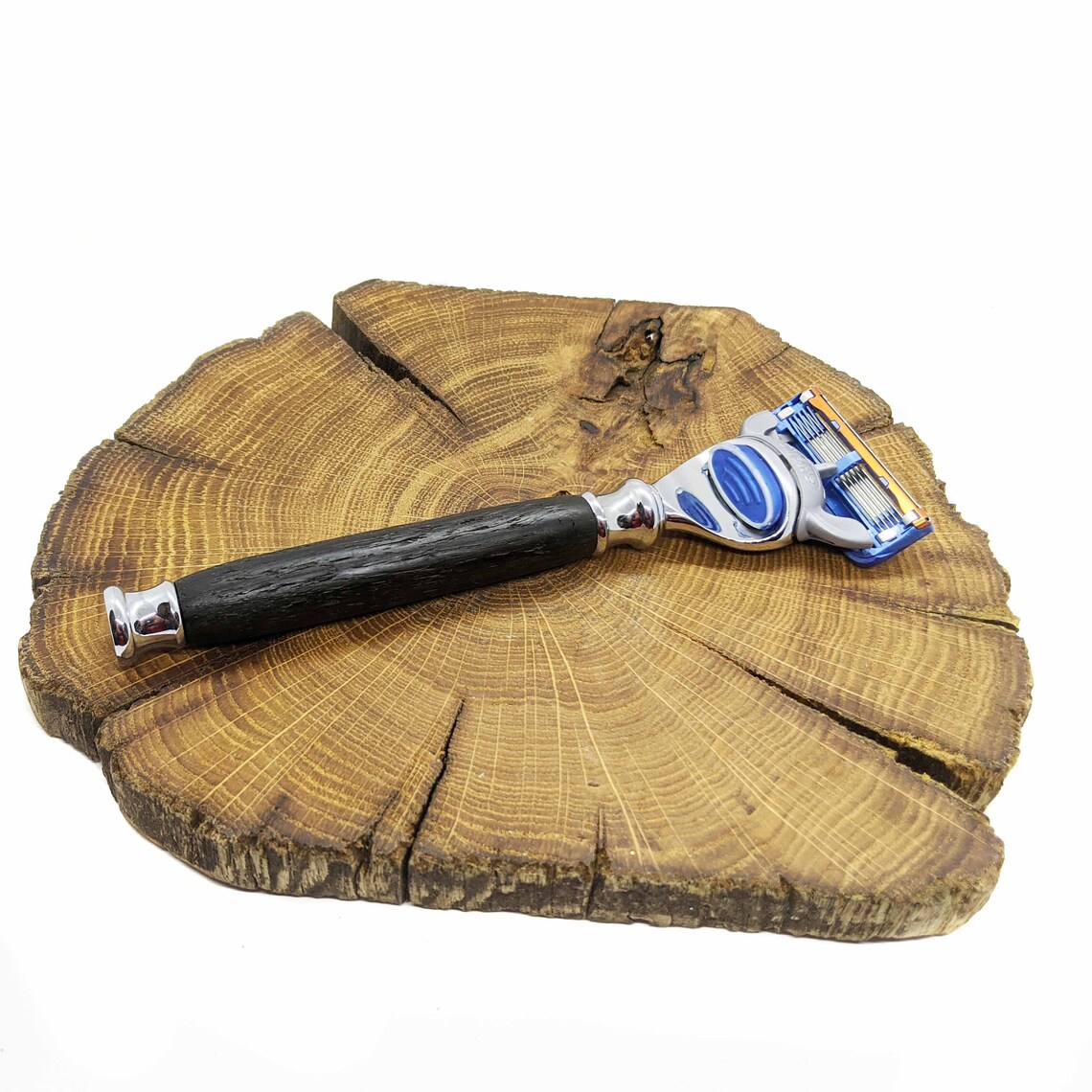 Personalized Gillette Fusion Razor in Irish Bog Oak, 5th Anniversary ...